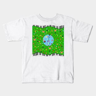 Music is my life (verde) Kids T-Shirt